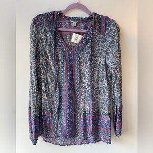 Lucky Brand Multicolor Floral Top
